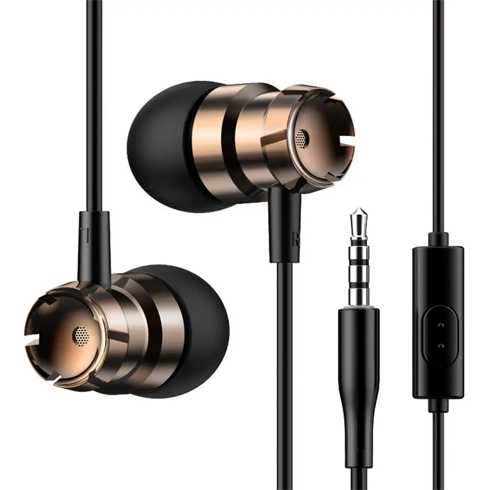 

In-ear Wire-controlled Headset With Microphone Bass Hifi Music Earbuds For Mobile Phone Computer Mp3 Universal
