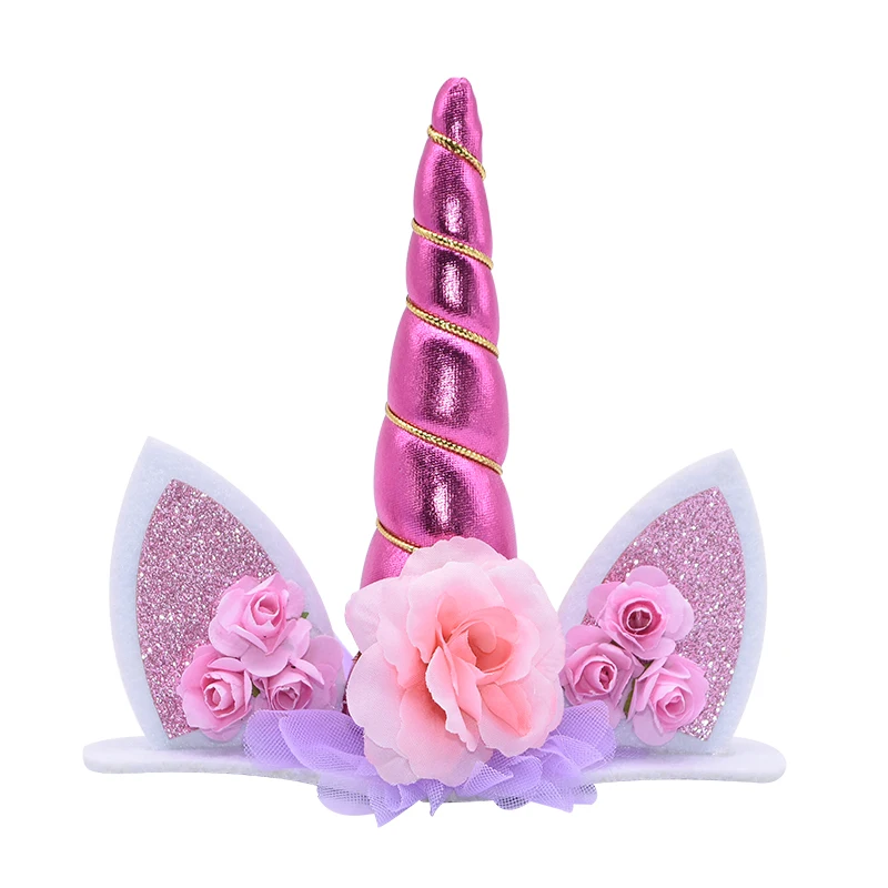 1 шт. Топпер для торта единорог украшения дня рождения девочек рог |