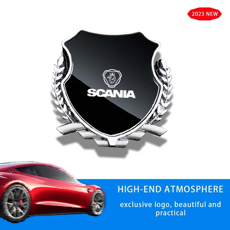 

Car Side Modification Sign Triangular Metal Sticke DIY For Scania Saab Emblem 93 9 3 95 9 5 900 9000 Aero Accessories 2023 Logo