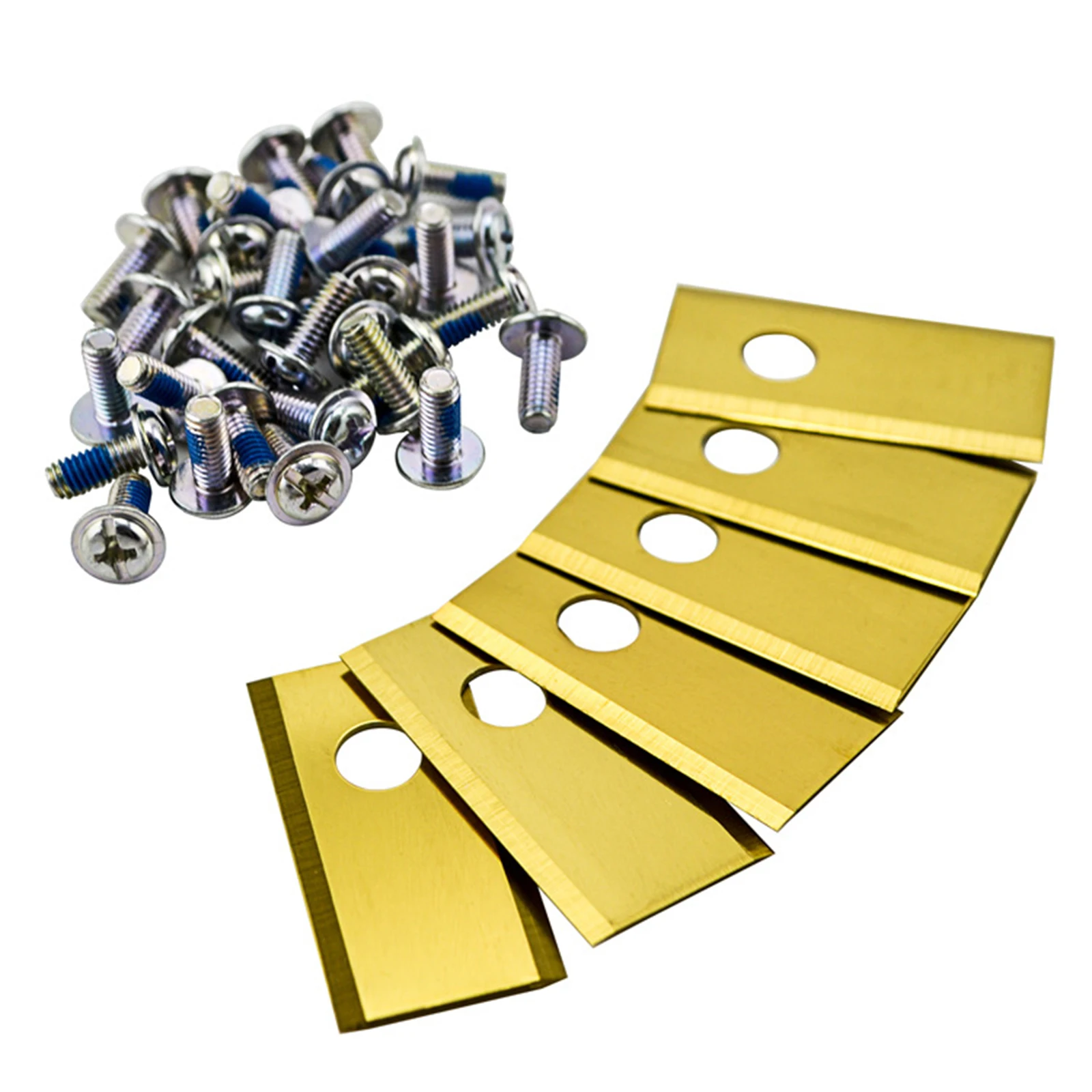 Лезвия для робота-лужайки Worx Landroid, сменные лезвия для резака газона, золотистые и серебристые, для самостоятельной сборки, садовые инструменты, 45 шт.