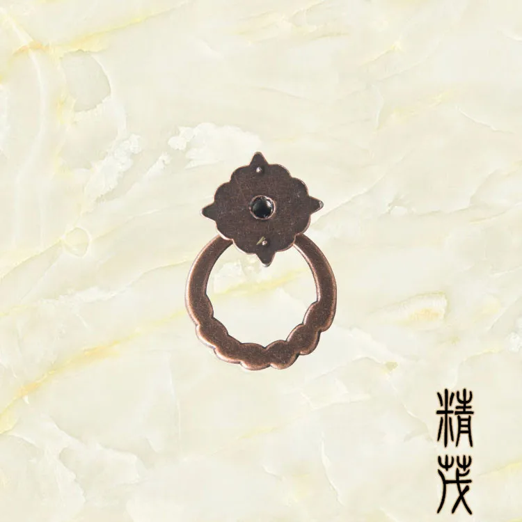 Jingmao-061 современная простая красная бронза с одним отверстием круглая ручка для