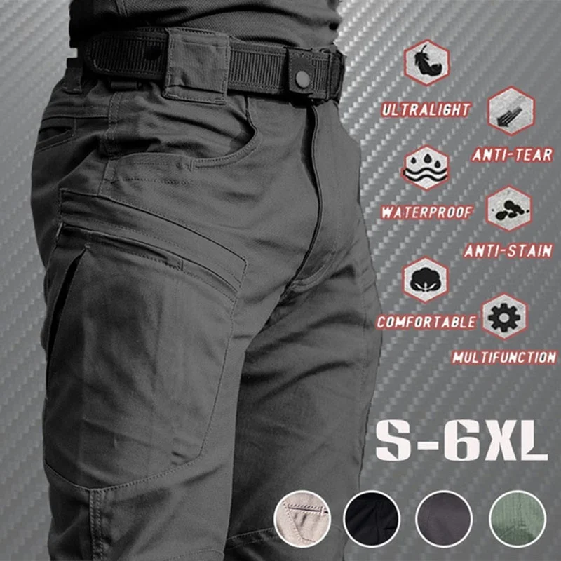 2022 Summer City Military Tactical Pants Men SWAT Combat Army Trousers Many Pockets Waterproof Wear Resistant Casual Cargo Pants