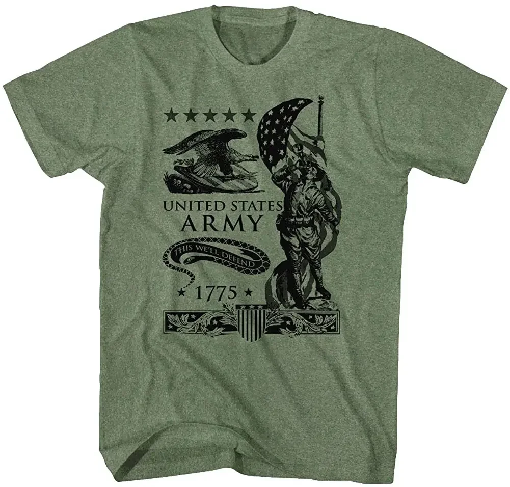 This We'll Defend - футболка Respect & Honor армии США 100% хлопок с круглым вырезом летняя