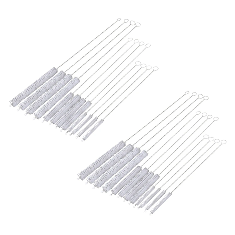 

24-Piece Drinking Straw Cleaning Brush - (12Inch, 10Inch, 8Inch) -Bendable Cleaning Brush For Multiple Size Straws