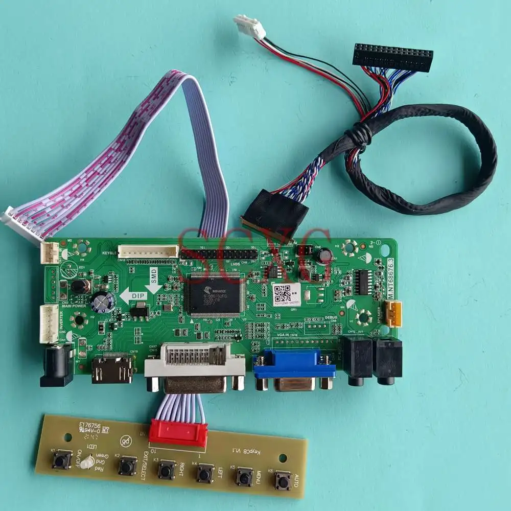 

DIY Kit For B140XTN02.3 Matrix LCD Controller Board 60Hz Laptops Panel 40 Pin LVDS 14" DVI VGA HDMI-Compatible 1366*768