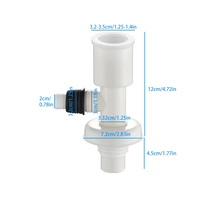 Тройник для слива пола соединитель дренажная труба стиральной машины двойной