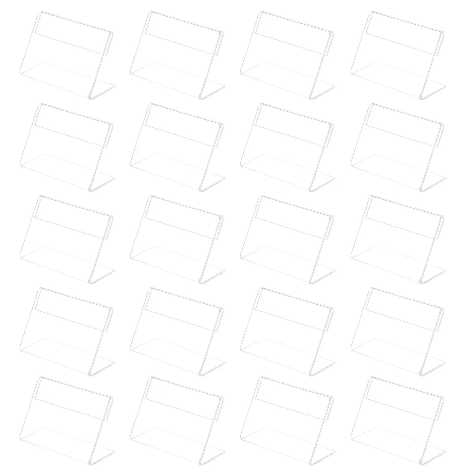 ARTIBETTER 20 шт. акриловый держатель для витрин держатели табличек с ценой наклонная