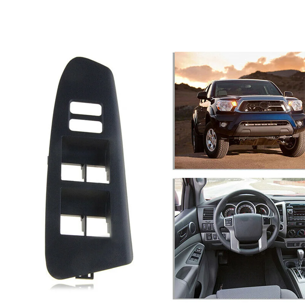 

74232-04050 WINDOW SWITCH BEZEL For Toyota Car For Tacoma Plastic 2012 - 2015 Black New Practical High Quality