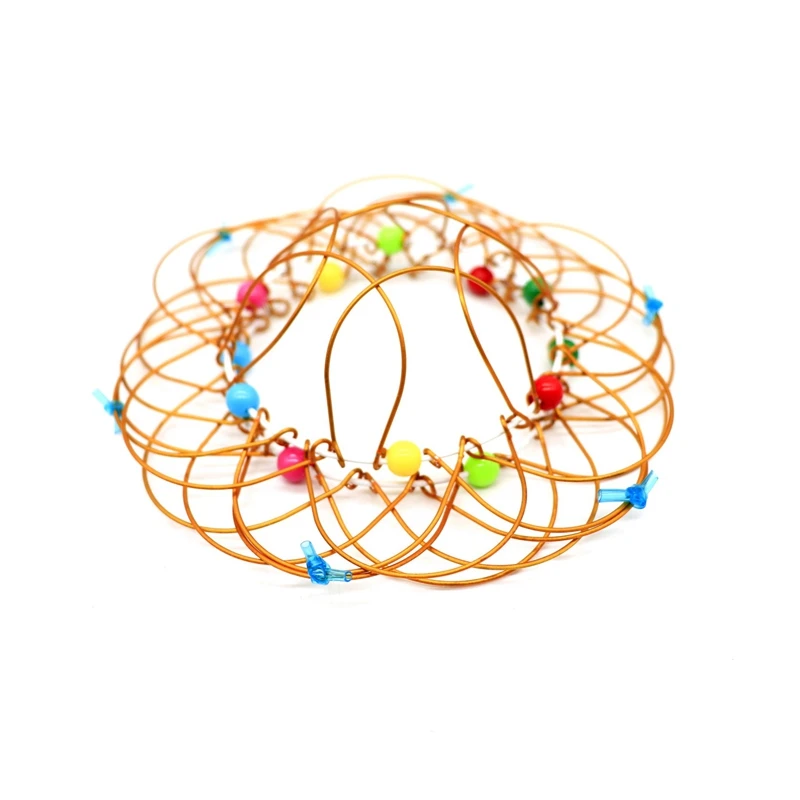 Гибкая корзина с волшебным потоком кольцо разноцветная вращающаяся цветочная
