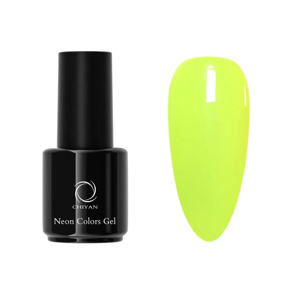 

Nail Art LED and UV Lamp Mixed Glow in The Dark Oem Logo Soak Off 10PCS Colored Nails New Uv Gel Private Label Neon Gel Polish
