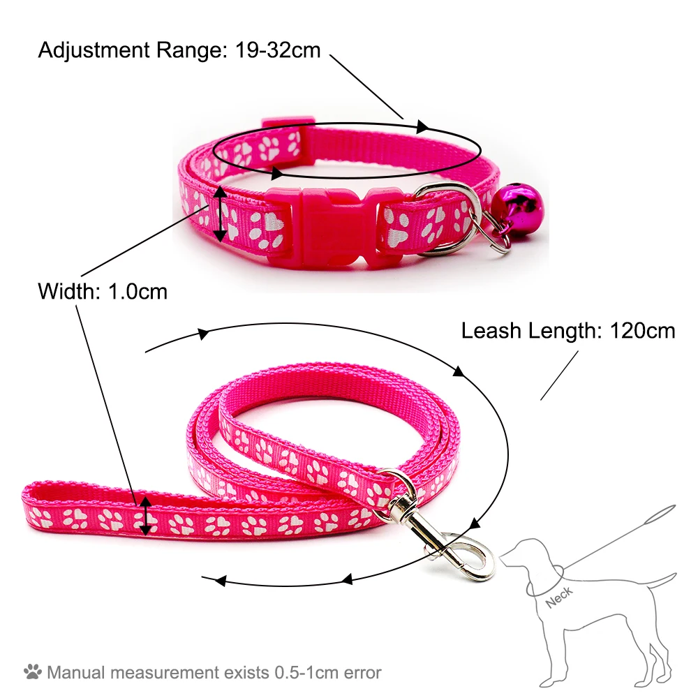 

Puppy Collar Terier Adjustable Chihuahua Cat Schnauzer Rope Dog Walking Leashes Outdoor Traction General Leash Outdoor 24sets