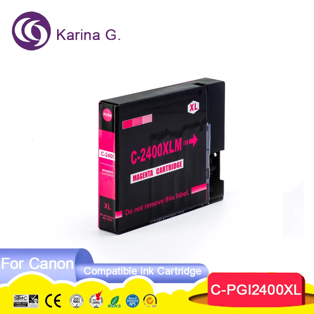 Чернильный картридж совместим с Canon PGI2400 PGI 2400 для MAXIFY IB4040 iB4140 MB5040 MB5140 MB5340 MB5440 и т. д.