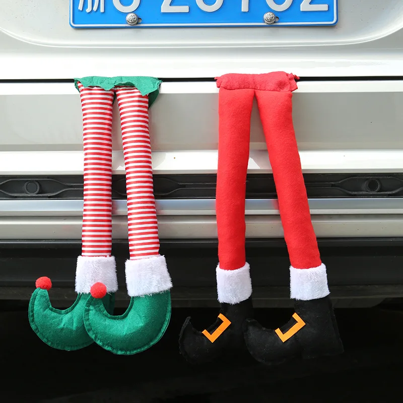 

Christmas Elf Santa Legs Car Accessories Christmas Decor For Home Xmas Tree Pendants Ornaments Gifts New Year Navidad Noel Gift