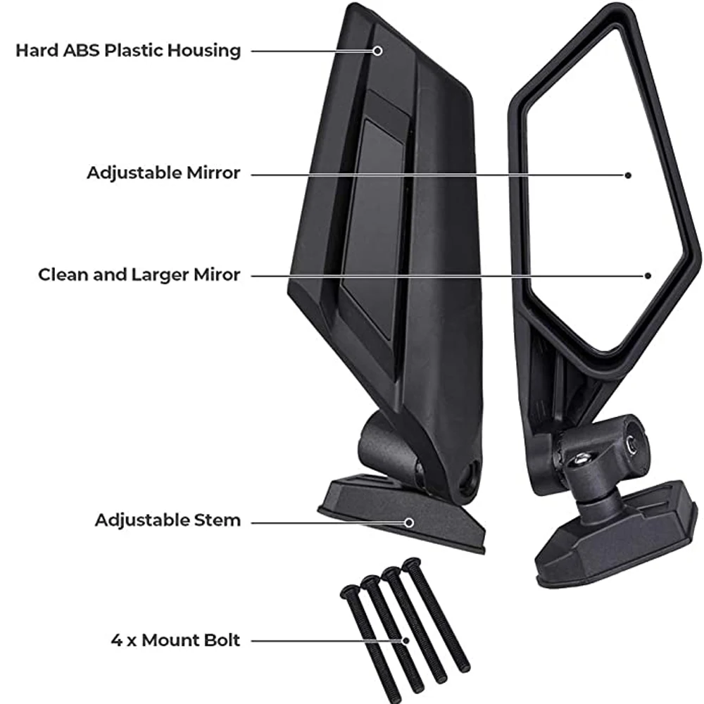

Motobiker 2pcs/set Rear View Side Racing Mirrors for Can Am Maverick X3 / X3 Max Turbo R2017 2018 2019 2020