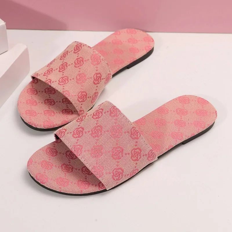 Женские Дизайнерские Тапочки Сандалии На Плоском Каблуке Для Дома И Улицы