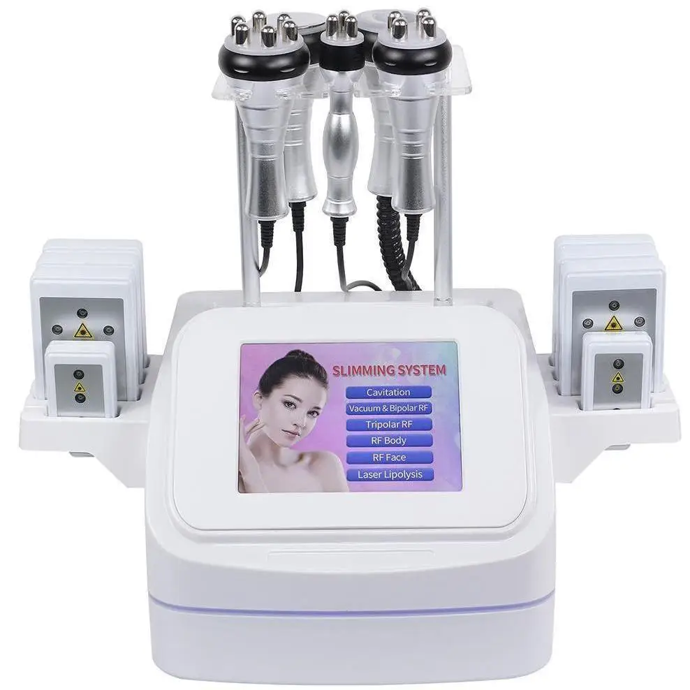 

Portable 6 in 1 Beauty Slimming Instruments Fat Burner Cavitation Weight Loss