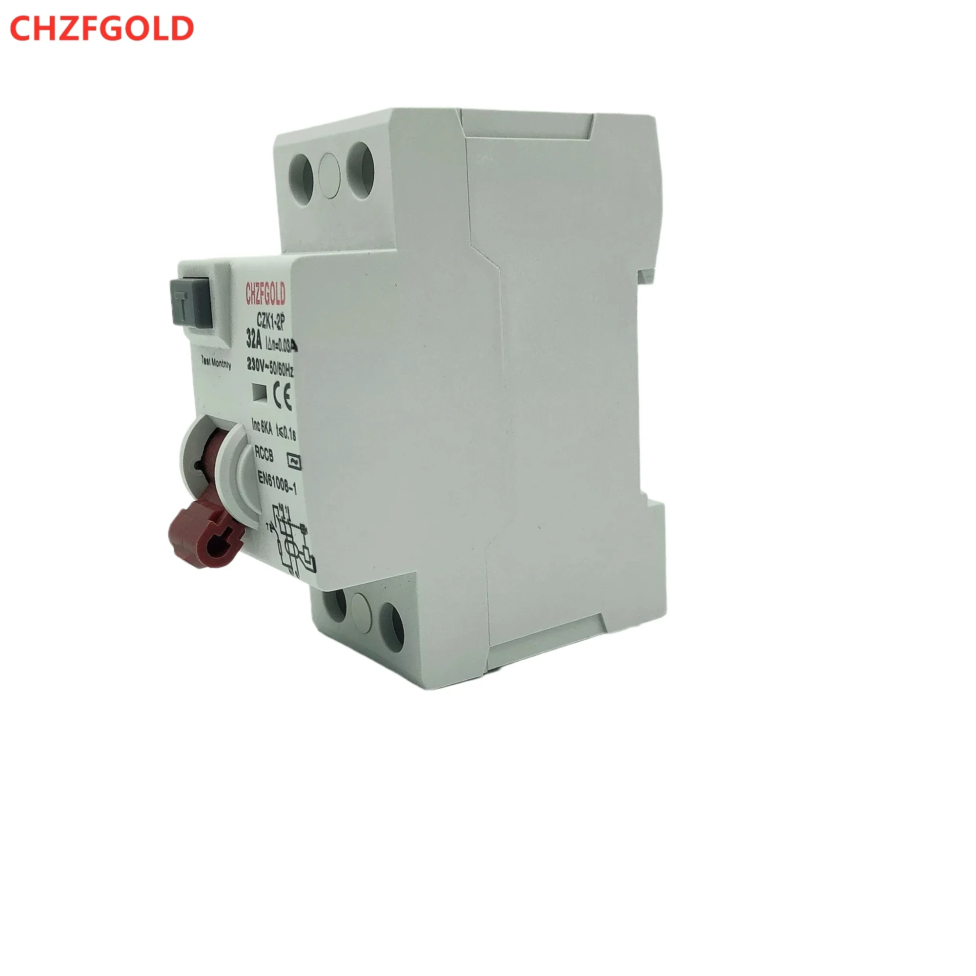 CHZFGOLD-Disyuntor для устройств Residual RCD RCCB tipo B Evse 2P 4P AC 40a 63a 120a 30ma EKL6-100B 10KA Din Rail 220V