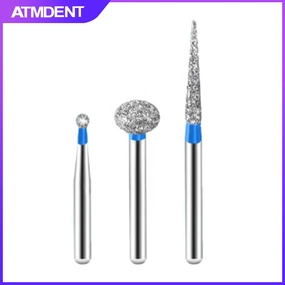 

New Style 5pcs/kit Dental Diamond Burs for Teeth Porcelain Ceramics Composite Polishing