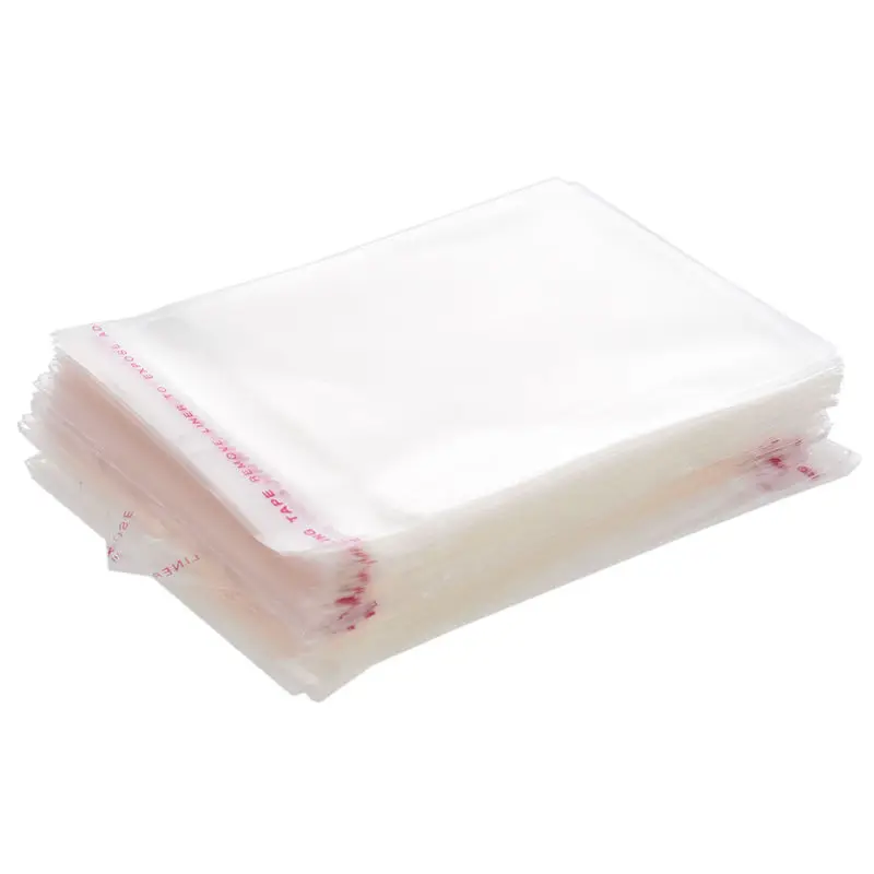 

200 Pieces Transparent Plastic Adhesive Take Off Seal Bags 4 Inch X 2.