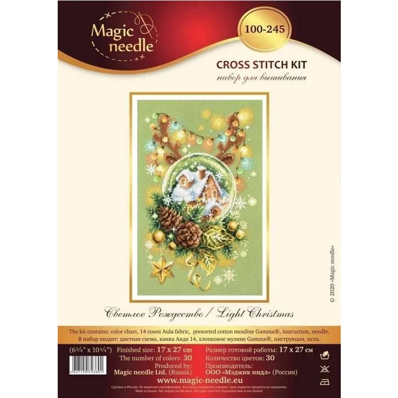 Christmas lights 27-37 Counted Cross Stitch 11CT 14CT 18CT Kits Embroidery Needlework Sets |