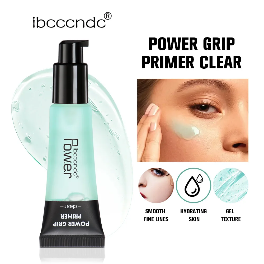 

24ml Power Grip Primer Gel Colorless Invisible Pore Hydrating Face Primer Evens Skin Brightens Moisturizing lasting Base cream