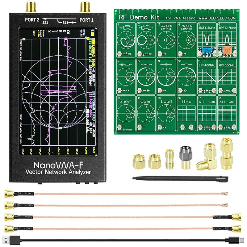 

Nanovna-F Vector Network Analyzer 4.3In Contact LCD Screen 10Khz -1.5Ghz HF VHF UHF Antenna Analyzer With Demo Kit