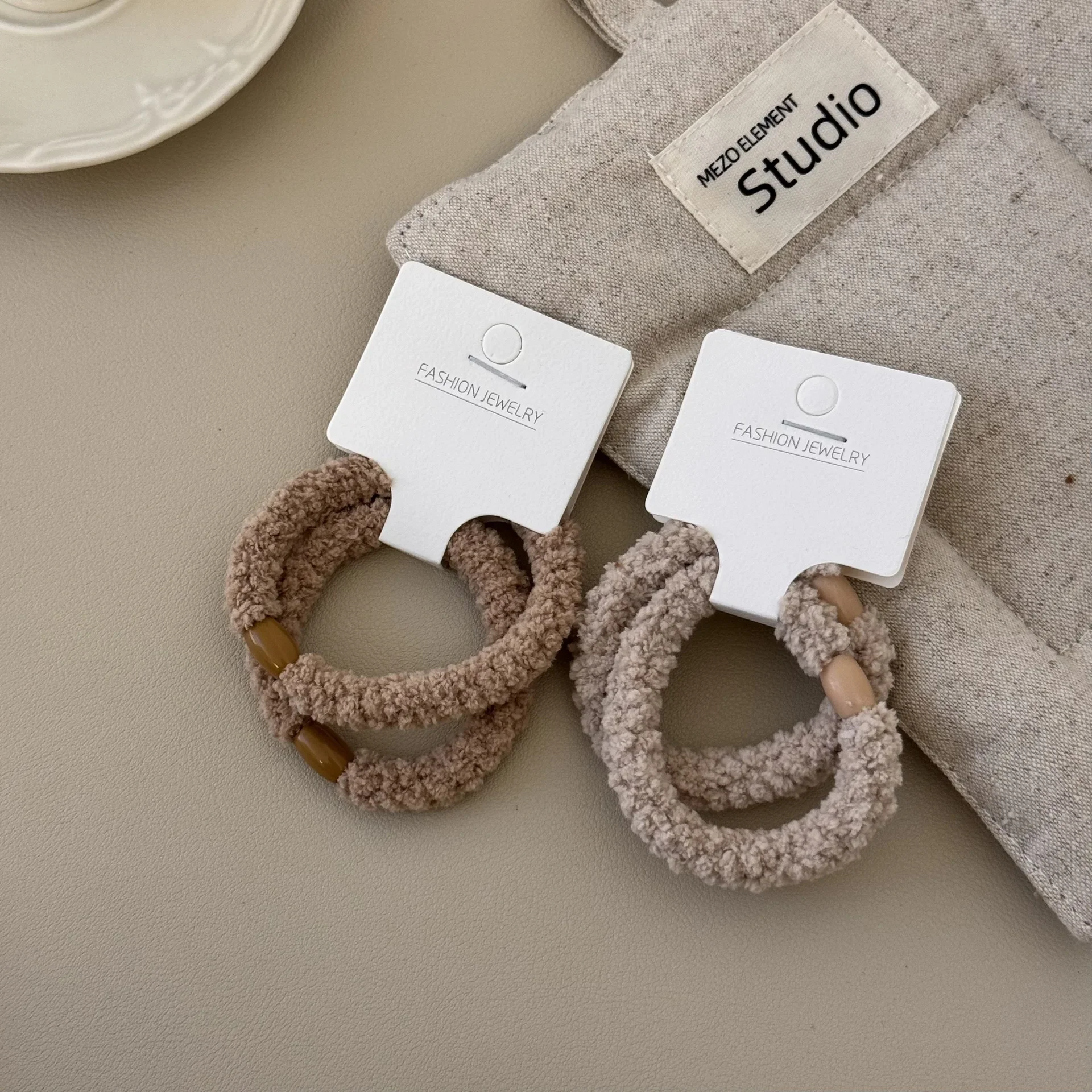 Набор из 2 аксессуаров для волос корейские эластичные галстуки маленькие резинки