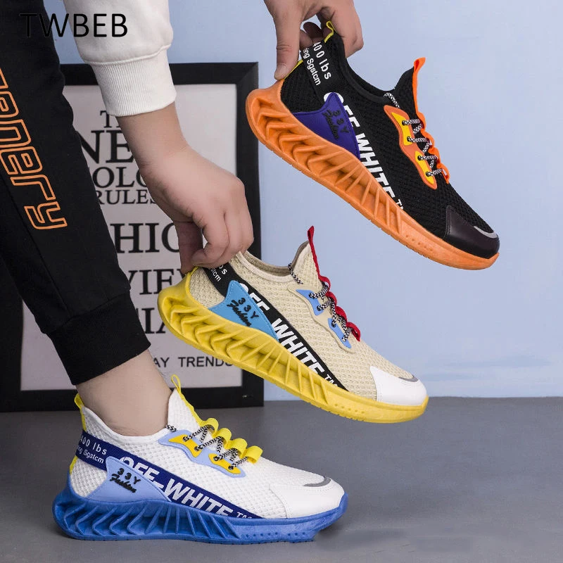 

Lightweight Running Shoes for Men 2022 Casual Men's Designer Mesh Sneakers Lace-Up Male Outdoor Sports Walking Shoe