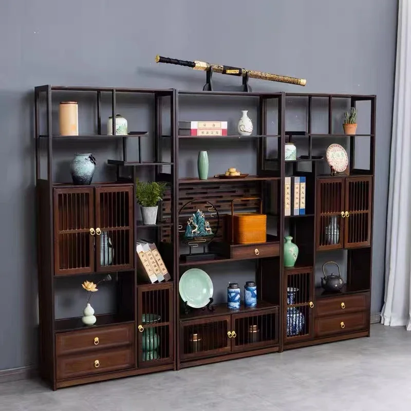Шкаф для гостиной из массива дерева высокий шкаф хранения офиса аркадная мебель