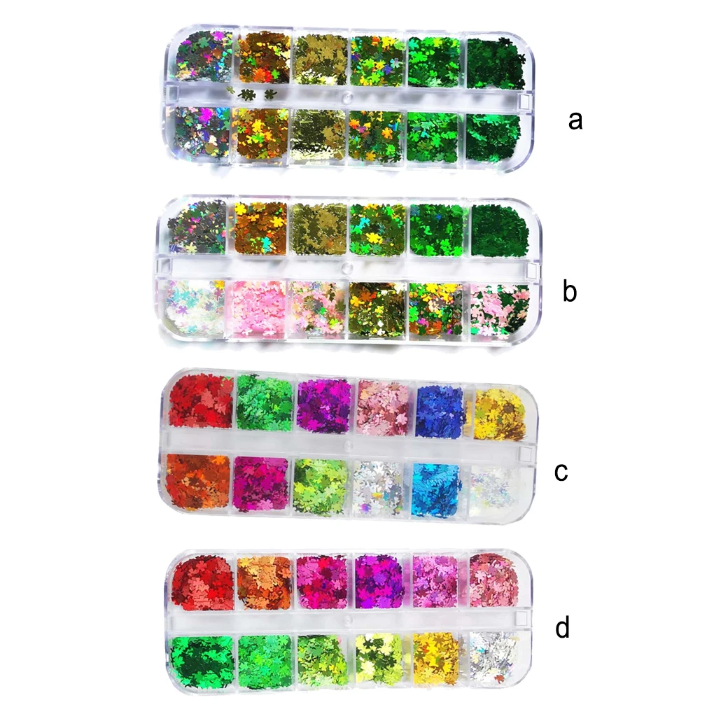 

Women Festival Decals Set Nail Glitter Flakes Colorful Accessories Decorations Charming Manicure Accessories Female