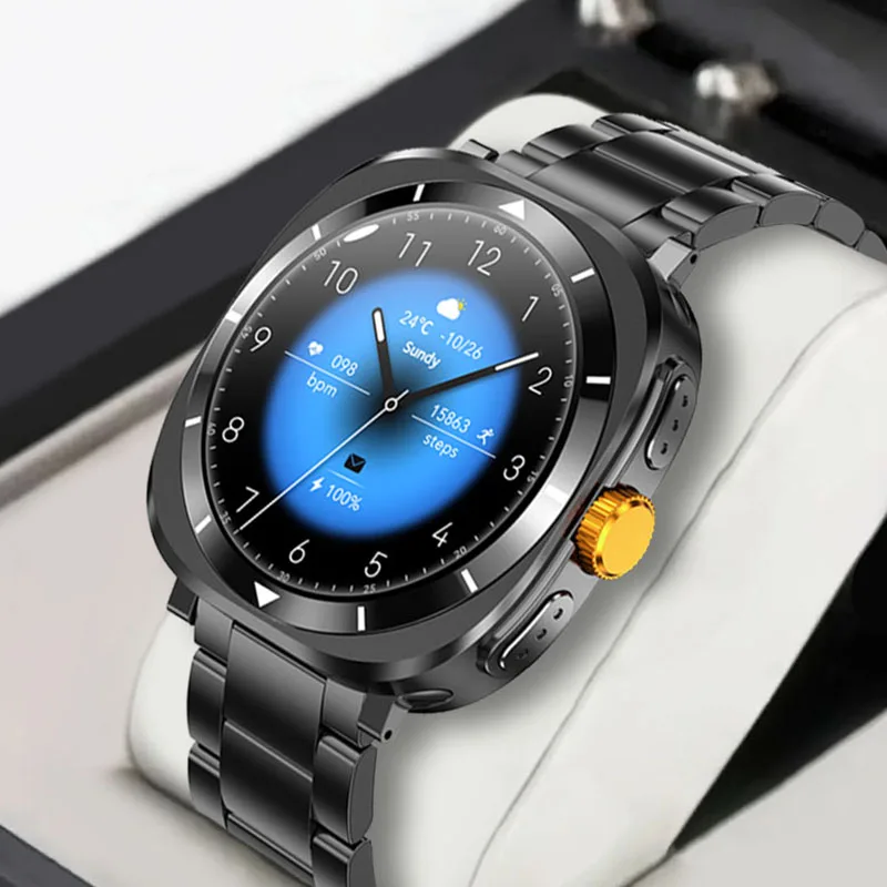 Мужские Смарт-часы GEJIAN 5 0 Bluetooth с компасом сенсорным экраном 1 53 дюйма