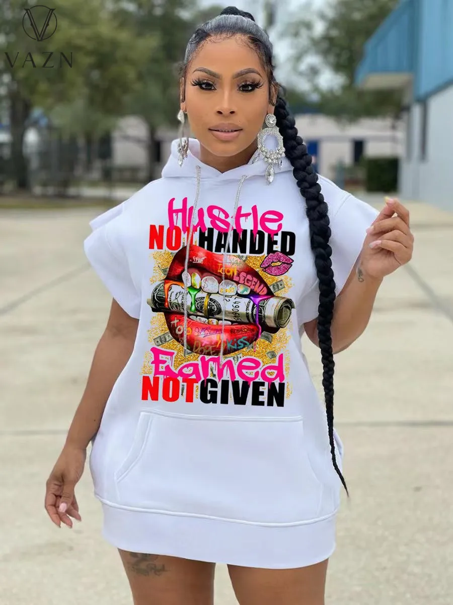 Популярные Длинные стильные белые свободные Молодежные повседневные толстовки