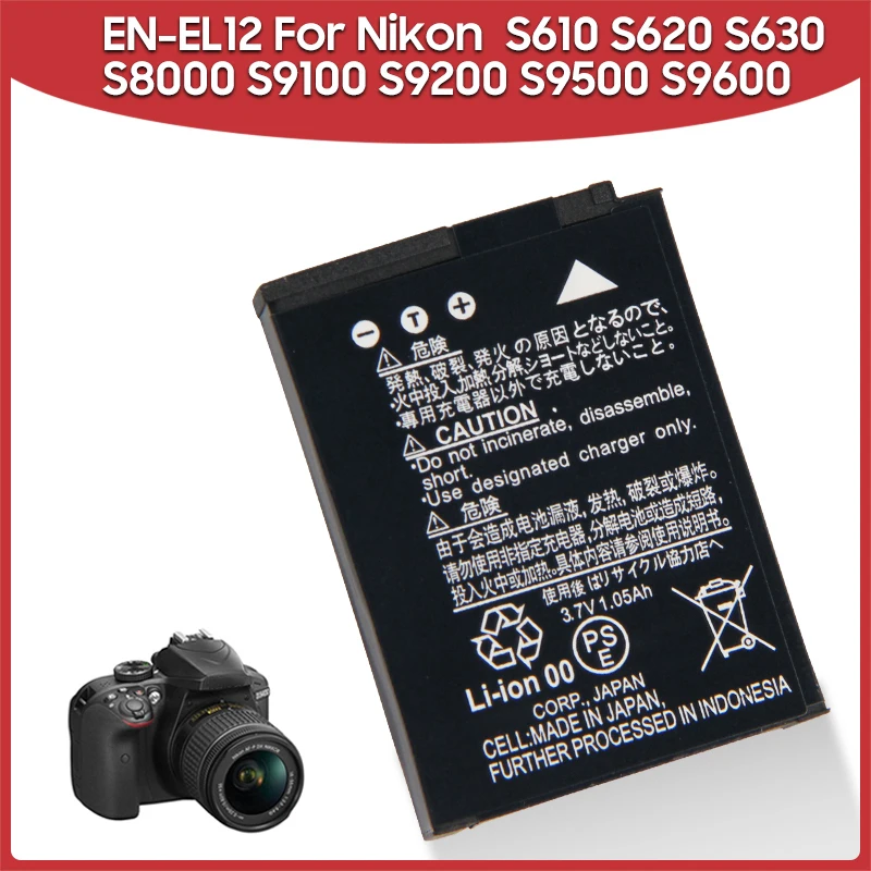 

Оригинальная Аккумуляторная батарея для камеры, Аккумулятор для Nikon S8000 S8100 S9600 S9100 P300 P310 S620 S630 S71 S610C Keymission 170 360 S9900 A900