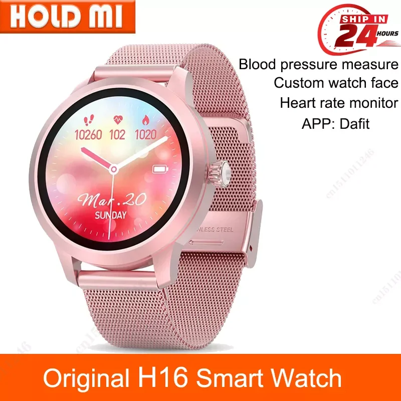 

Fashion H16 Smart Watch Women Full Touch Screen Sport Fitness Tracker Heart Rate Blood Pressure Lady Smartwatch for iOS Android