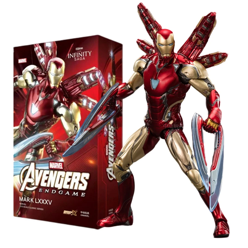 Original Zd Iron Man MK85 1.0 MK3 Iron Monger MK1 MK2 MK4 MK5 MK6 LED Limited Collect Marvel legends Avengers Action Figure Gift