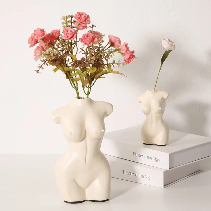 

Female Body Vase Resin Home Decor Boho Bathroom Decor Flower Desk Ornaments Living Room Decoration Crafts Vase Female Model Vase