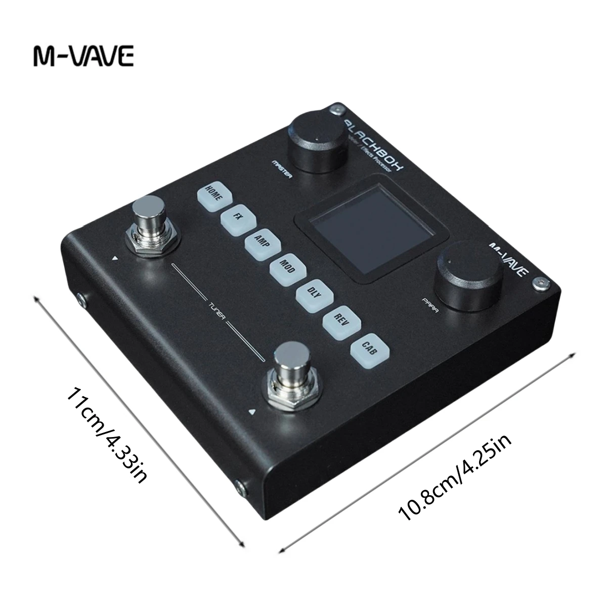 Многофункциональный гитарный педальный эффектор M-VAVE BLACKBOX с 80 настраиваемыми