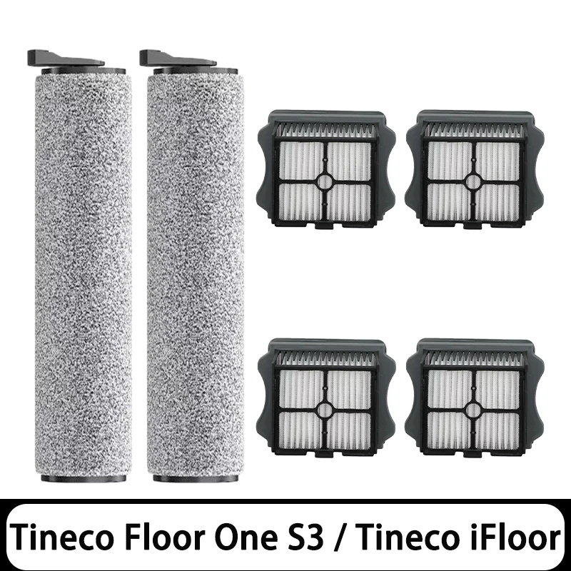 Фото Для беспроводного пылесоса Tineco Floor One S3/Bineco iFloor 3, детали для влажной и сухой уборки, роликовая щетка, сменный фильтр Hepa, аксессуары №1
