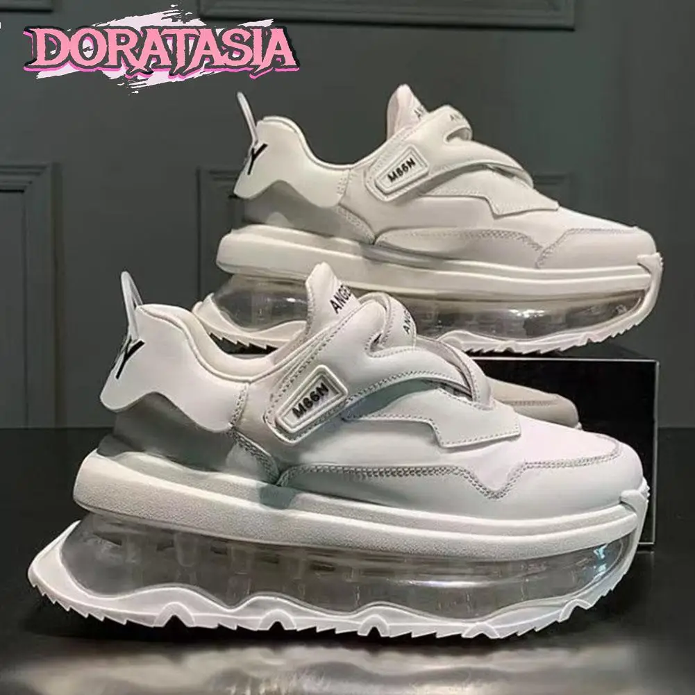 

DORATASIA Dropshipping Women's Sneakers Lace Up Thick Bottom Fashion Cool Wedges Platform Women's Vulcanized Shoes Casual