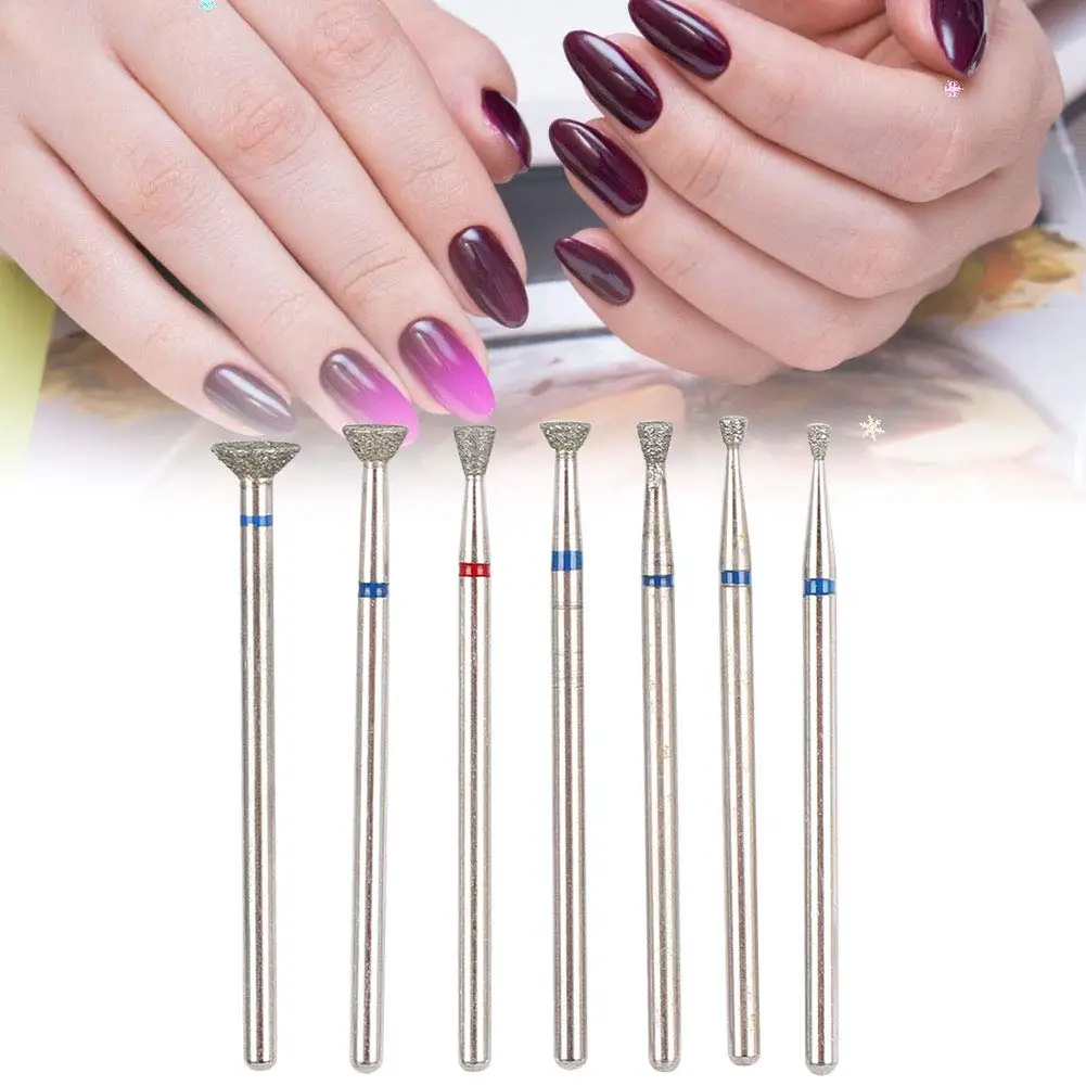 

Diamond Nail Drill Bit Carbide Manicure Drill Bits for Acrylic Gel Nails Cuticle Remove Nails Accessories for Electric Nail File