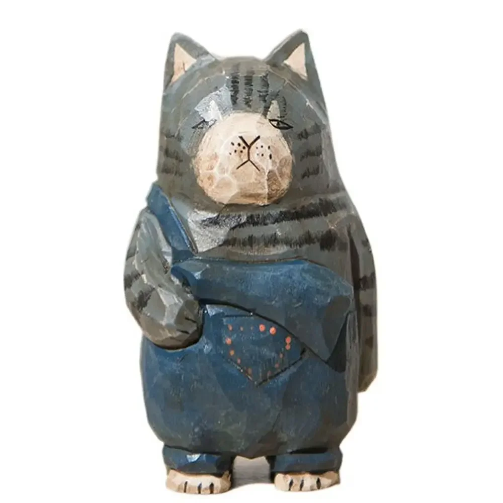 

Деревянная статуэтка кота YOUSHITOP