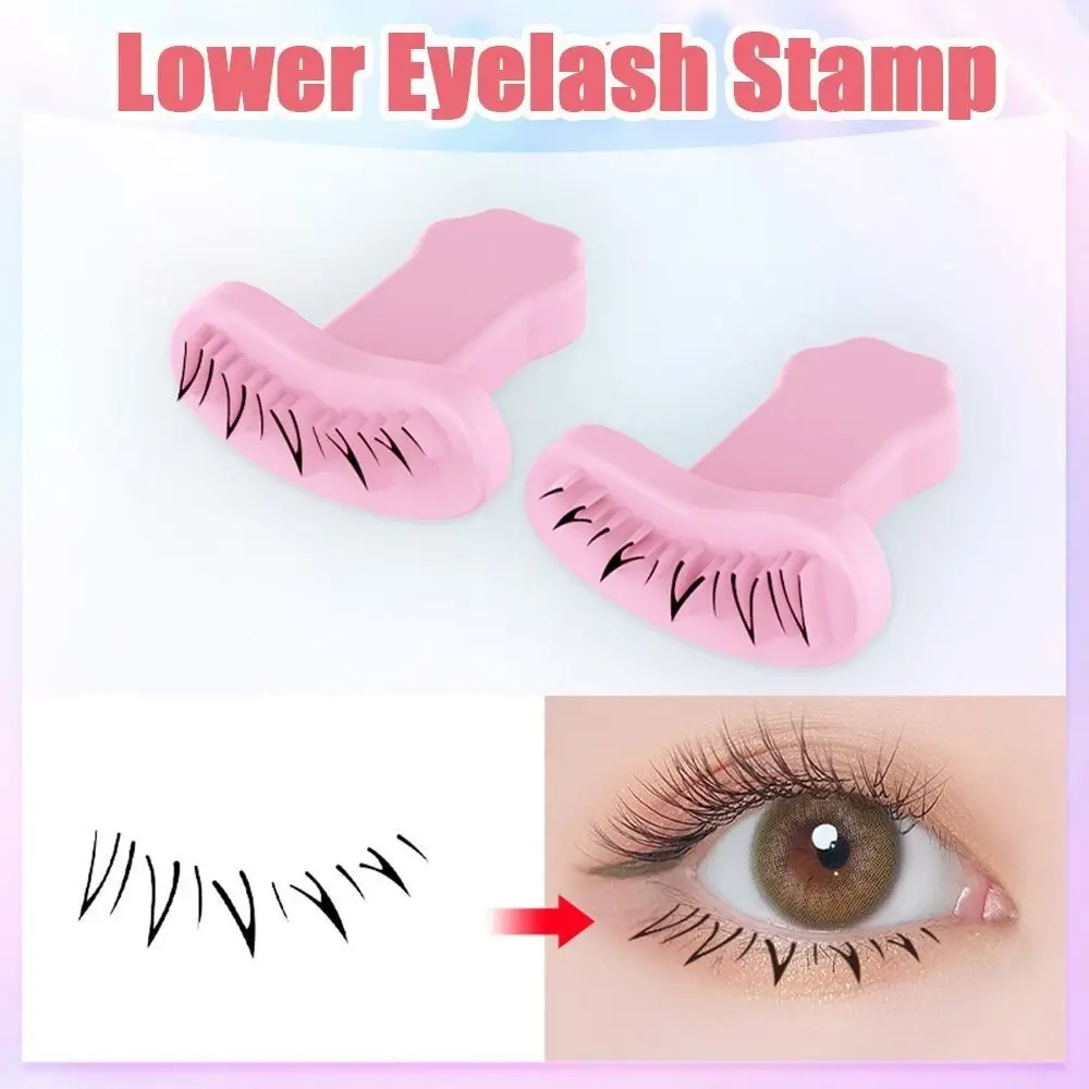 

DIY False Eyelashes Stamp V-shaped Easy To Put On False Eyelash Eyeliner Seal Makeup Tool Natural Look