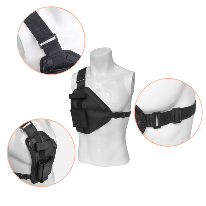 Multifunction Tactical Shoulder Bag Concealed Walkie Talkie Call Machine Bag Men Pack Anti-theft Chest Bag Hunting