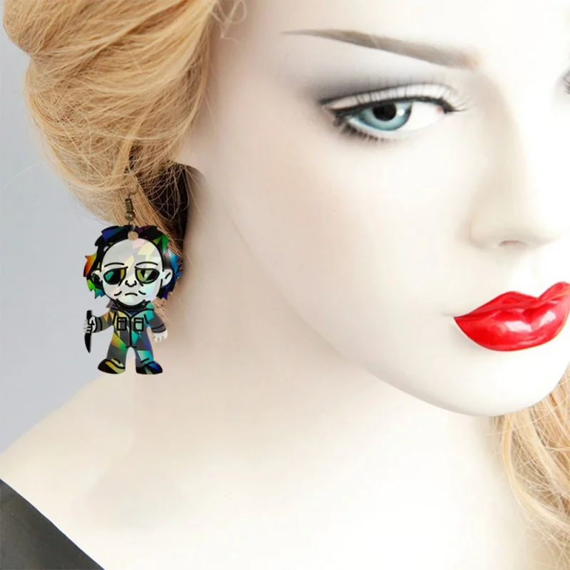 Голографическое украшение сделай сам на Хэллоуин Мультяшные рандомные уличные