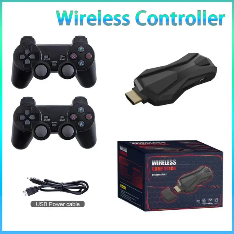 

Video Game Console 32G Built-in 6888 Games Retro Handheld Game Console 2.4G Wireless Controller Game Stick For PC Kid Xmas Gift