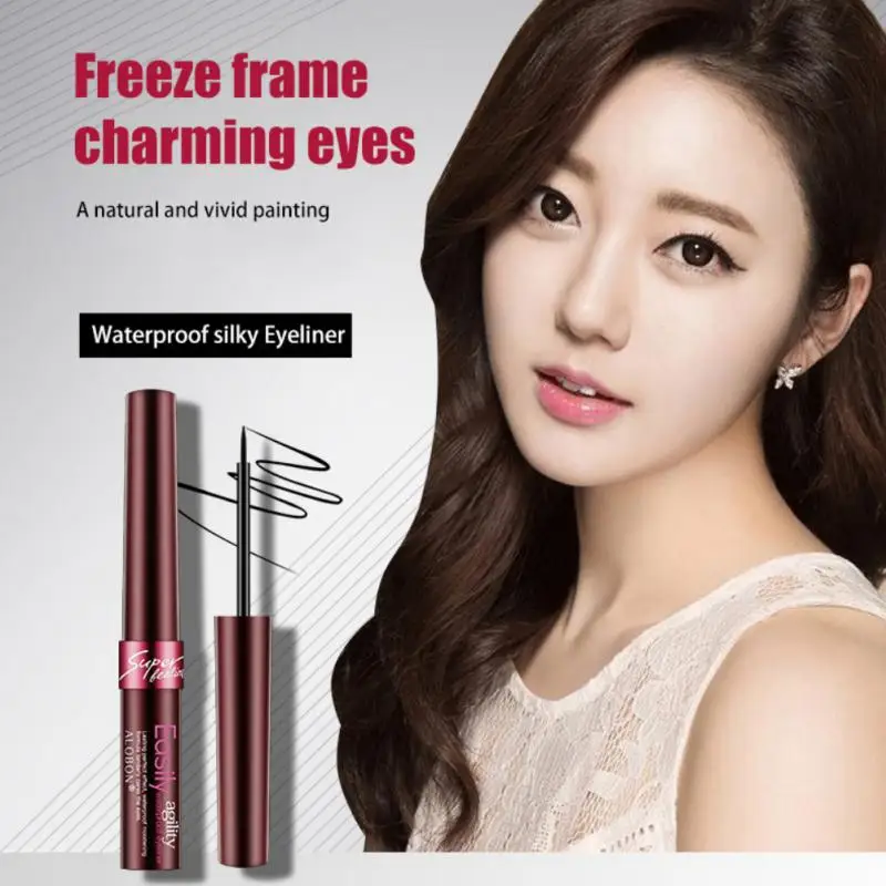 

AloBon Durable Liquid Eyeliner Pencil waterproof and smooth Eye liner Pen Fine brush quick dry and soft hair brush Eye Makeup