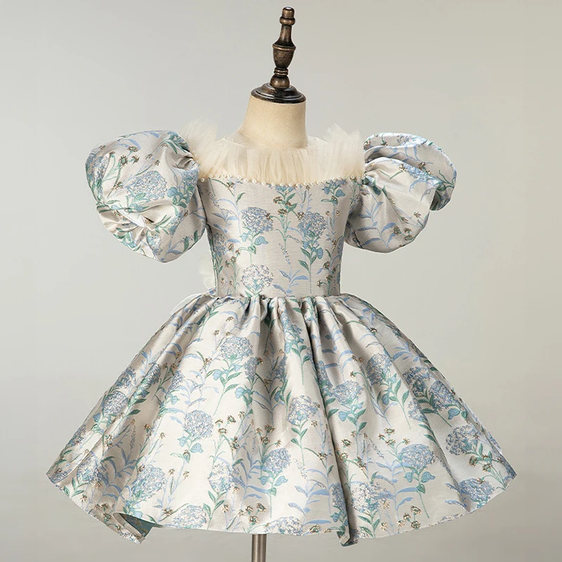 Детские Элегантные платья для торжества маленьких девочек роскошные вечерние на