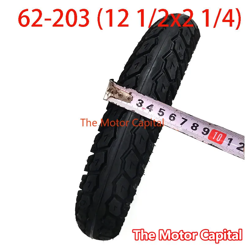 

12 1/2X2 1/4 ( 62-203 ) fits Many Gas Electric Scooters 12 Inch tube outer Tire For ST1201 ST1202 e-Bike 12 1/2X2 1/4