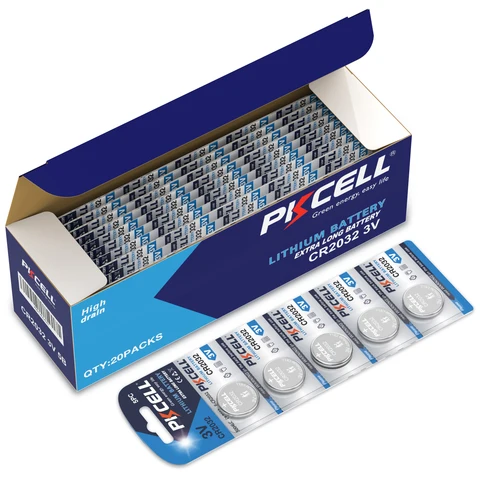 Pkcell CR2032 Литиевые батарейки 100 шт