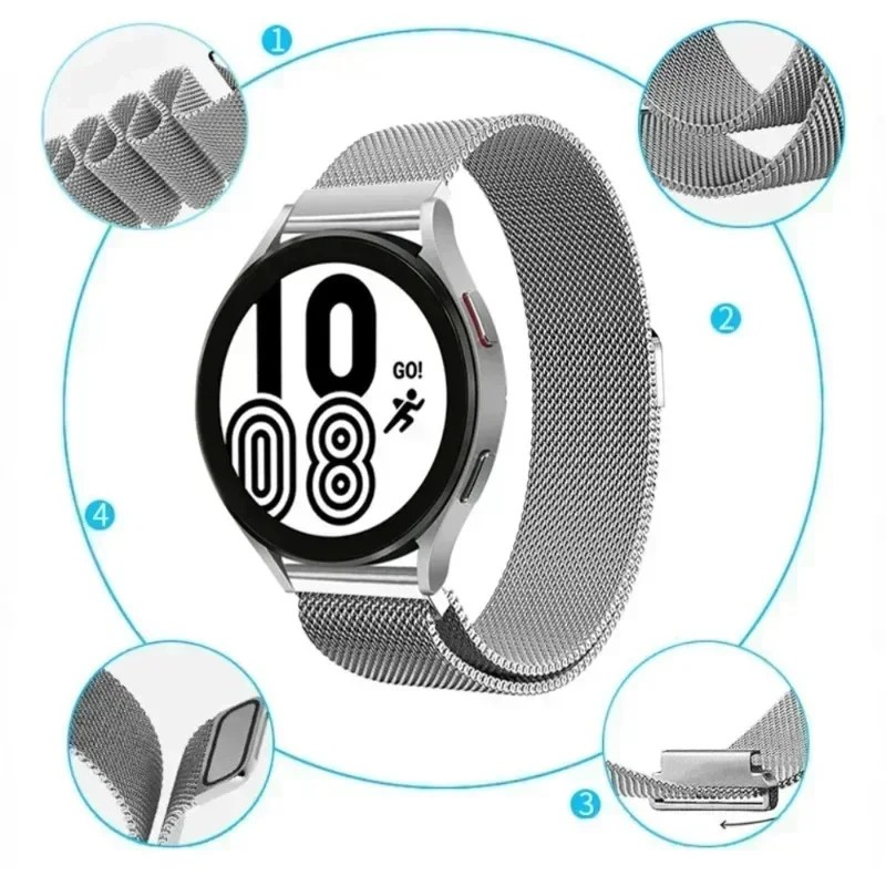 Фото Петля для IMIKI SF1, ремешок, магнитный металлический браслет из нержавеющей стали для IMIKI SF1 Huawei GT 5, аксессуары для умных часов №2